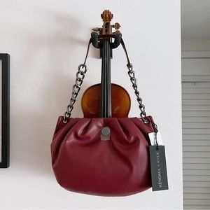 Kendall and Kylie Burgundy Vegan Shoulder Bag